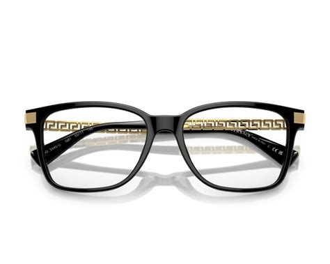 Versace™ VE3340U GB1 55 Black Eyeglasses 